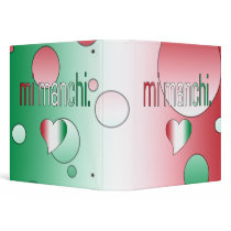 Mi Manchi! Italy Flag Colors Pop Art Binders