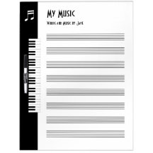 Mi música - tablero improvisado de la música de lo pizarra