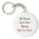 Mi Novia Esta Mas Buena Que La Tuya keychains
