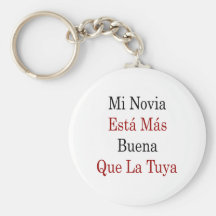 Mi Novia Esta Mas Buena Que La Tuya Keychain