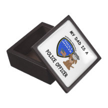 Mi papá de la policía cajas de joyas de calidad
