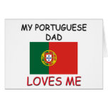 Mi PAPÁ del PORTUGUÉS me ama Tarjeta