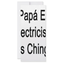 Mi Papa Es El Electricista Mas Chingon rack cards