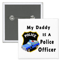 Mi papá es oficial de policía pin