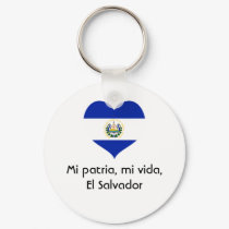 Mi patria, mi vida, El Salvador keychains by Venezolano Mi patria, mi vida, El Salvador keychains