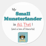 ¡Mi pequeño Munsterlander es todo el eso! Etiquetas Redondas