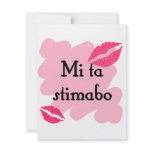 Mi ta stimabo - Papiamento I love you Personalized Invitation