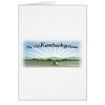 Mi viejo hogar de Kentucky Felicitacion