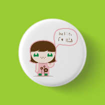 mia, boo & friends button