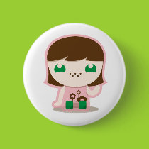 mia, boo & friends button