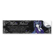 "Mia" Fairy Logo Bumper Sticker bumper stickers