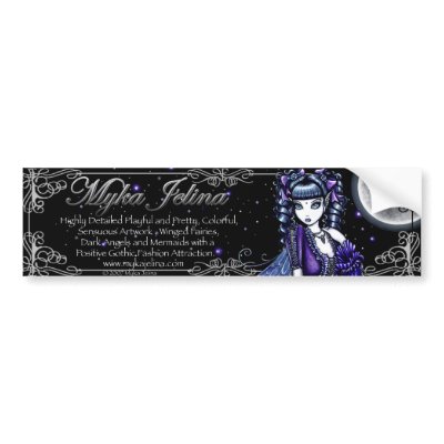 "Mia" Fairy Logo Bumper Sticker by mykajelina