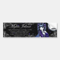 myka jelina, gothic, fantasy, fairy, art, dark, fairies, mia, faerie, Bumper Sticker with custom graphic design