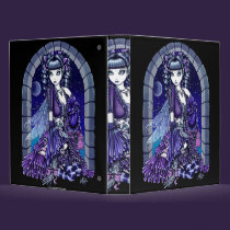 "Mia" Gothic Victorian Cat Fairy Art Binder