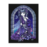 "Mia" Twilight Moon Fairy & Kitty Postcard "Mia" Twilight Moon Fairy & Kitty Postcard
