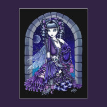 "Mia" Twilight Moon Fairy & Kitty Postcard