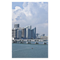 Miam Beach Skyline Custom Stationery