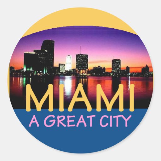 MIAMA Florida A Great City Landscape Sticker
