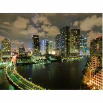 Miami at Night Cut Out