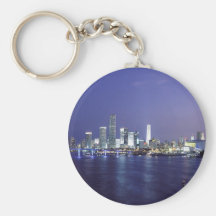Miami at Twilight Keychain