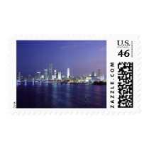 Miami at Twlight Postage Stamp