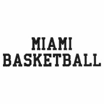 MIAMI BASKETBALL embroidered shirts