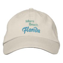 MIAMI BEACH cap Embroidered Baseball Caps