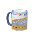 Miami Beach, FL Harbor Chart Signal Flag Mug by sailorpatp Miami Beach, FL Harbor Chart Signal Flag Mug