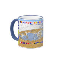 Miami Beach, FL Harbor Chart Signal Flag Mug