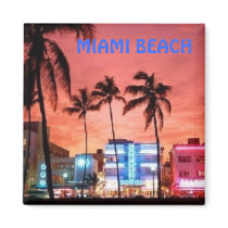 Miami Beach, Florida Refrigerator Magnet