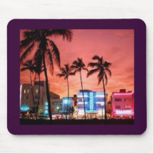 Miami Beach, Florida Mouse Pads