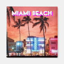 Miami Beach, Florida Refrigerator Magnet