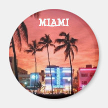 Miami Beach, Florida Refrigerator Magnet