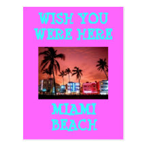 MIAMI BEACH POSTCARD