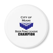Miami Beer POng Champion magnets by bartstshirts Miami Beer POng Champion magnets