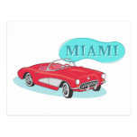 Miami Classic Corvette Postcard