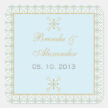Miami -Envelope seal Square Stickers