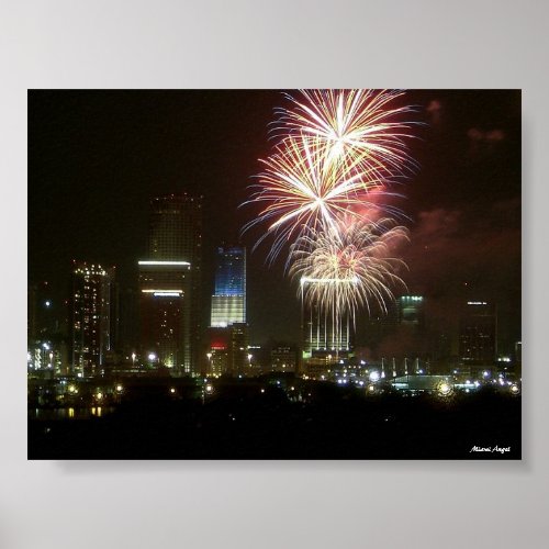 Miami Fireworks print