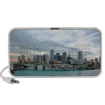 Miami FL Waterfront Skyline Pc Speakers