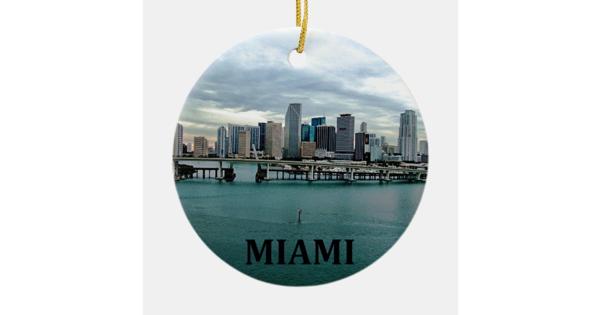 miami florida christmas ornament zazzle miami florida christmas ornament zazzle