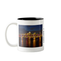 Miami Florida Skyline at Night Mug