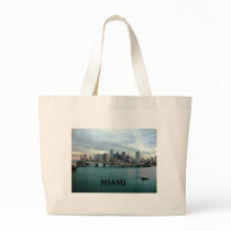 Miami Florida Skyline Tote Bag