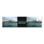Miami Florida Skyline Bumper Sticker