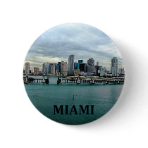 Miami Florida Skyline Buttons