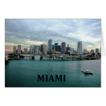 Miami Florida Skyline Cards