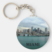 Miami Florida Skyline Key Chains