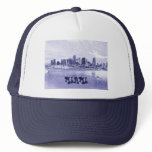 Miami, Florida Skyline Pencil Drawing Hat
