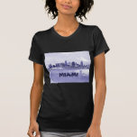 Miami, Florida Skyline Pencil Drawing Tees