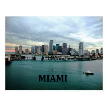 Miami Florida Skyline Postcards
