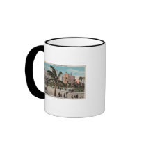 Miami, Florida - View of Bayfront Park & Hotels Coffee Mugs